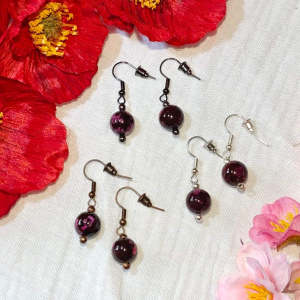 Ohrringe gefärbter Jaspis