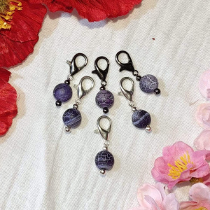 Maschenmarkierer gefärber Schlangenhautachatchat